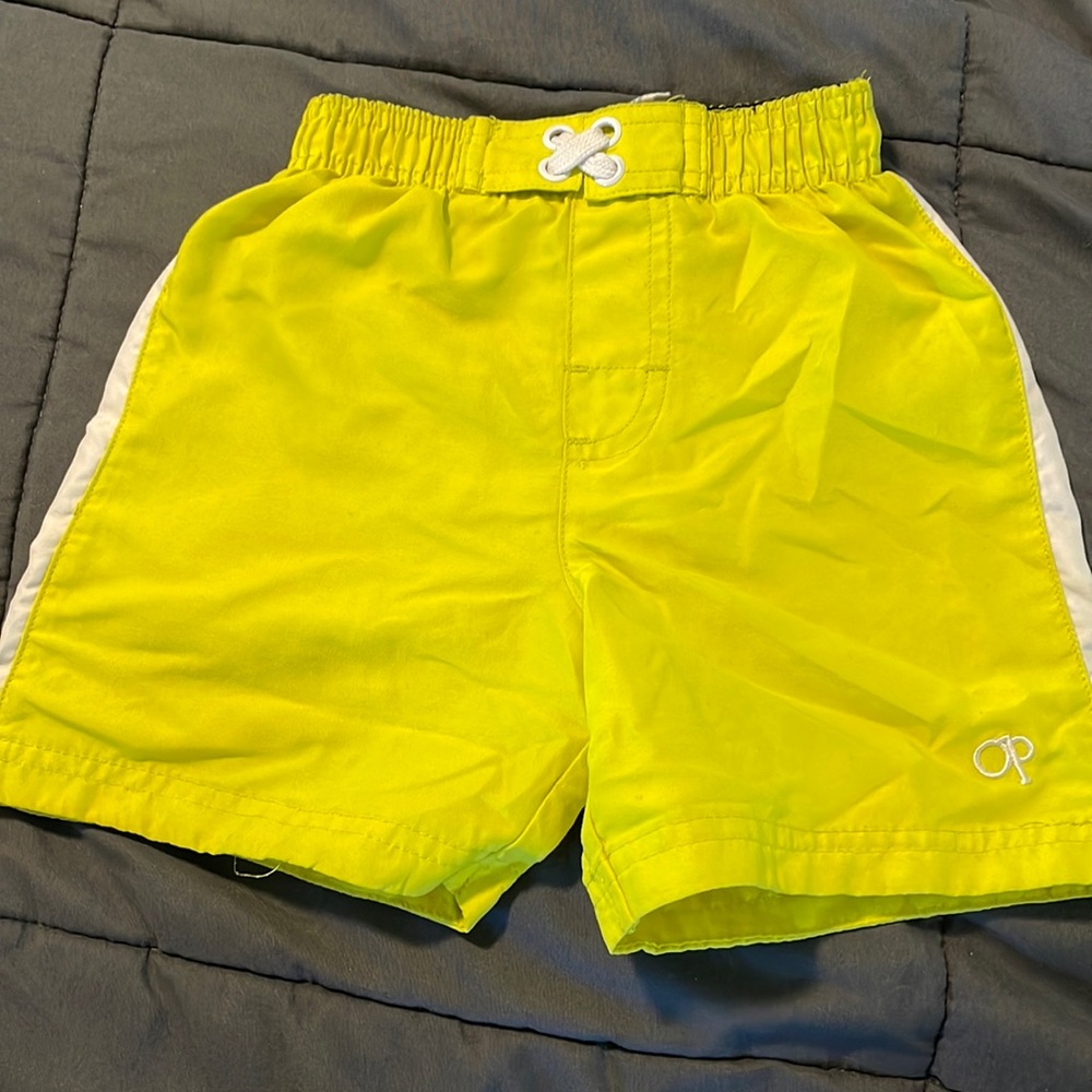 Yellow OP swim trunks
